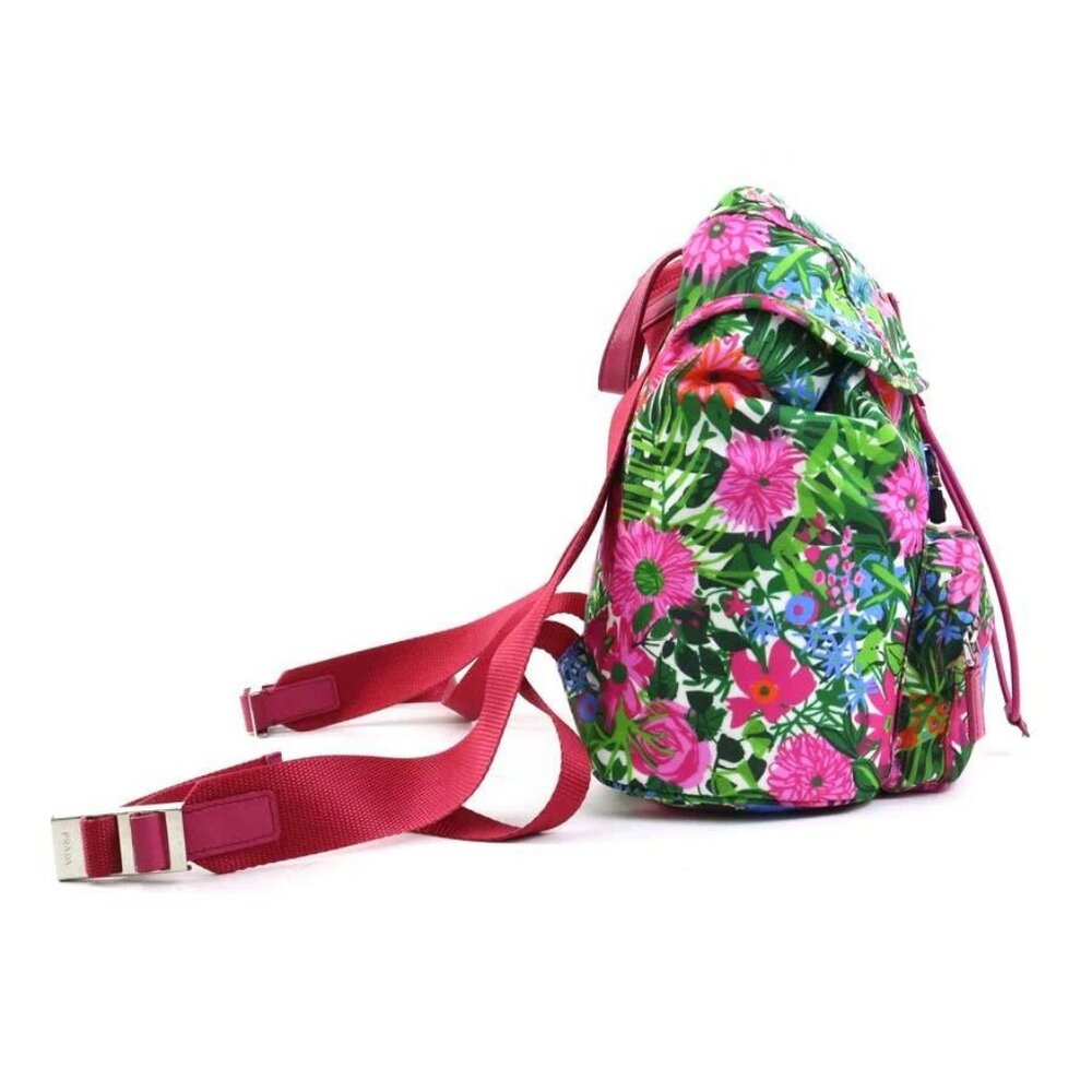 Prada Backpack Multicolor Nylon/Silvertone - image 3
